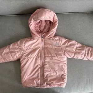 The North Face Pink Reversible Coat - 12-18 months